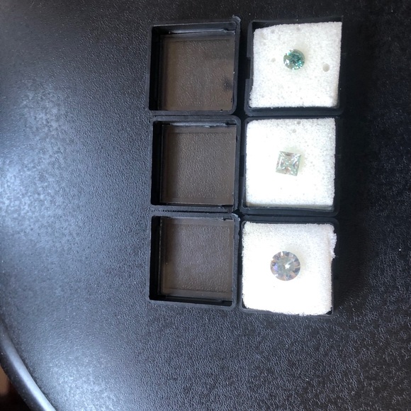 3 Authentic Moissanite Loose Stones Test Positive - Picture 2 of 8